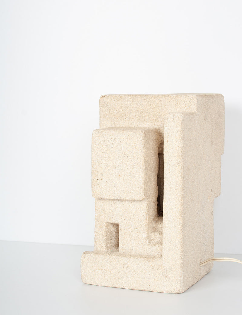 Architectural stone lamp