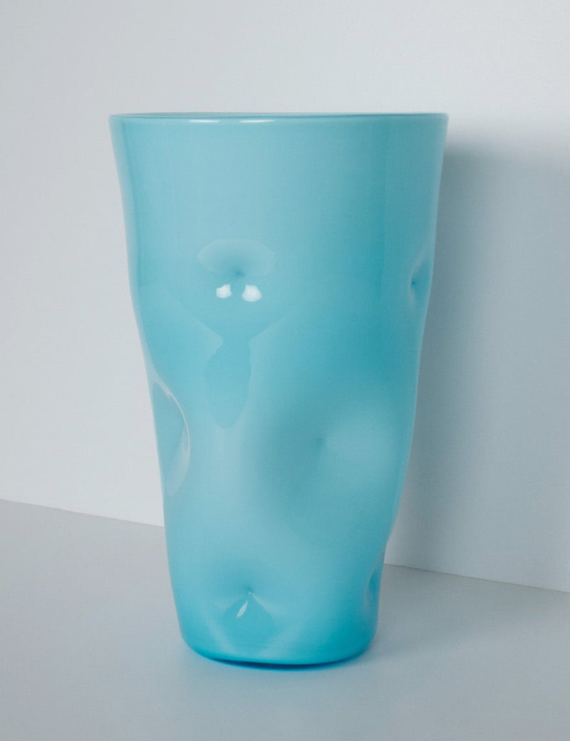 Vase opalin pincé Empoli