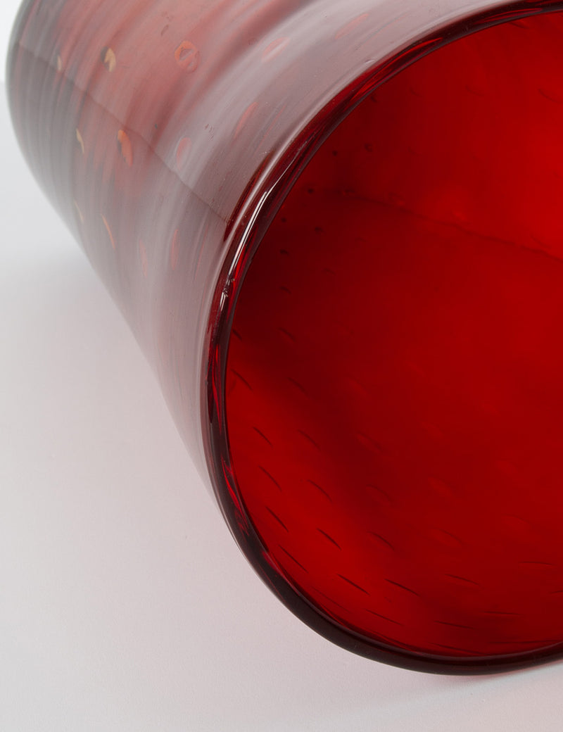 Large Red Empoli Vase