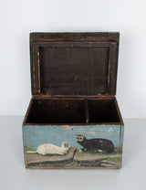 Painted box late 19th century