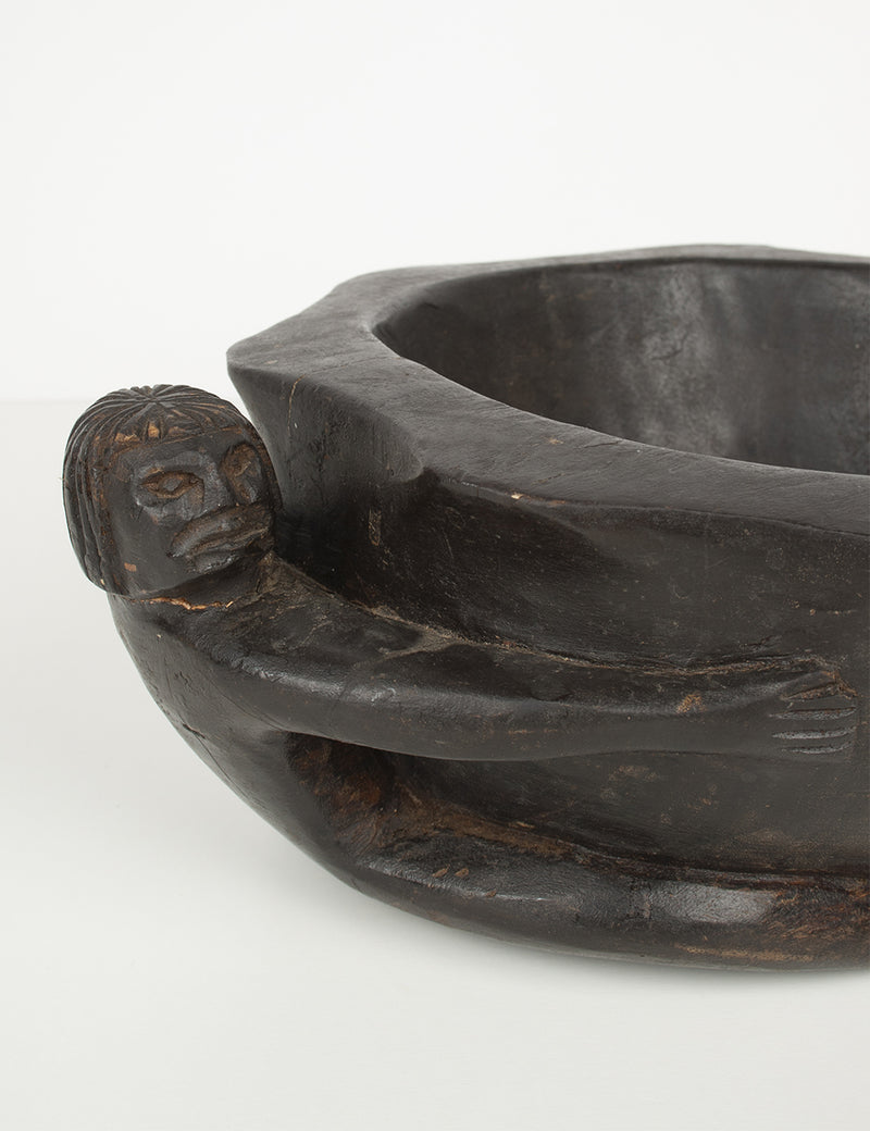 Carved wooden bowl