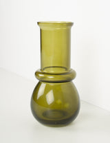 Scandinavian olive green vase