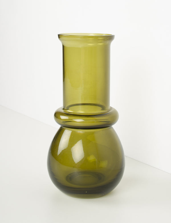 Vase scandinave vert olive