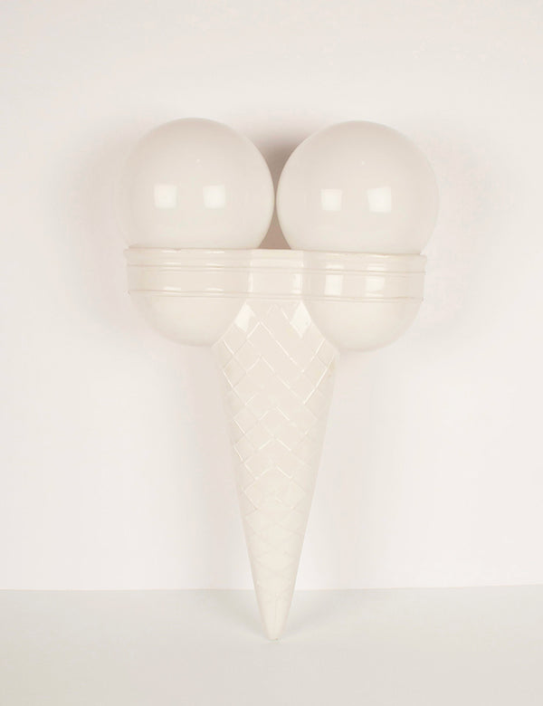 Vintage wall lamp with ice-cream cone