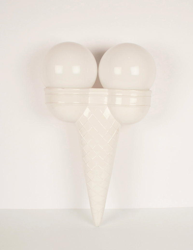 Vintage wall lamp with ice-cream cone