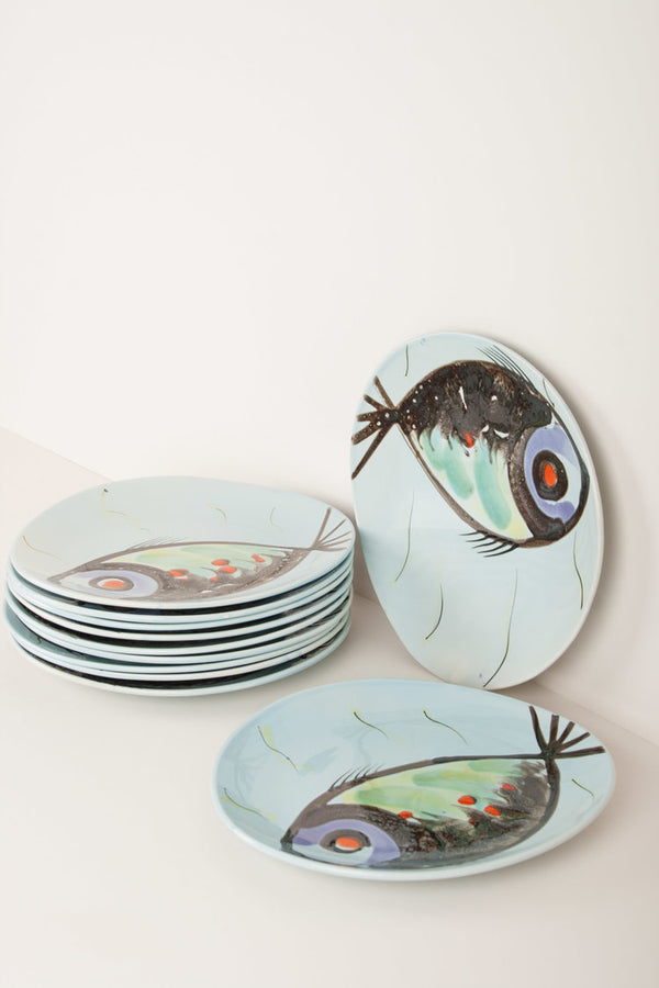 Vintage plates “Poisson bleu”