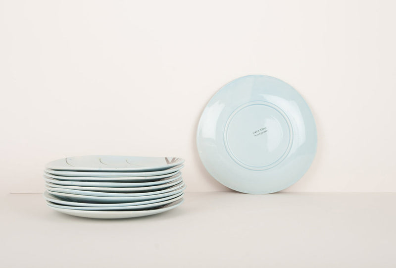 Vintage plates “Poisson bleu”