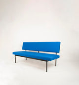 Banquette vintage bleu azur