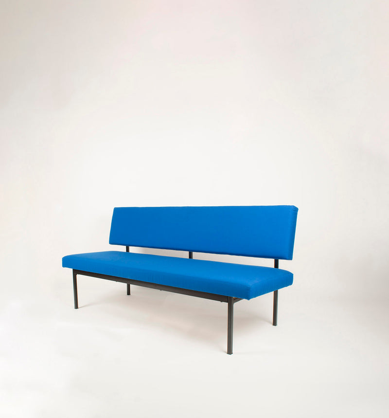 Banquette vintage bleu azur