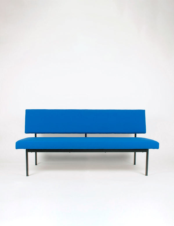 Vintage blue bench seat