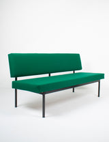 Vintage emerald green bench seat