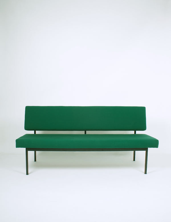 Vintage emerald green bench seat