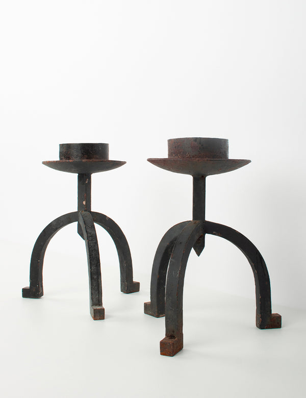 Bougeoirs vintage tripodes