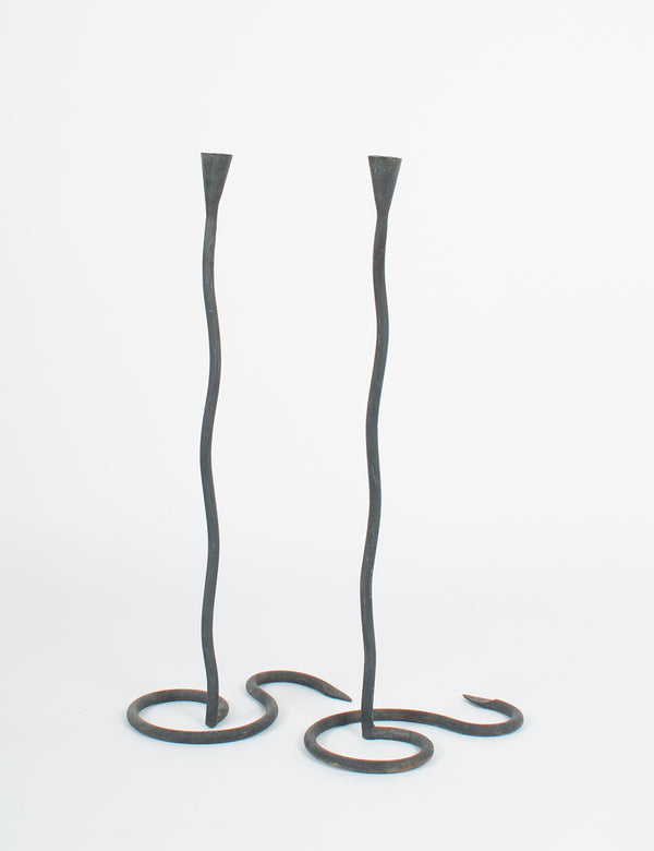 Vintage zoomorphic candlesticks