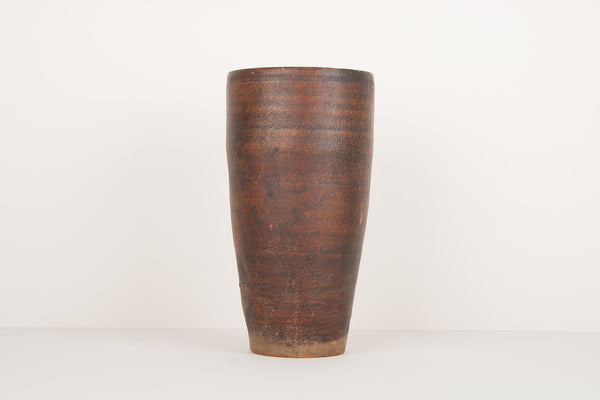 Large brown vintage vase