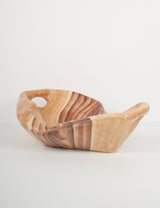 Vallauris (France) Grande coupe vintage effet bois