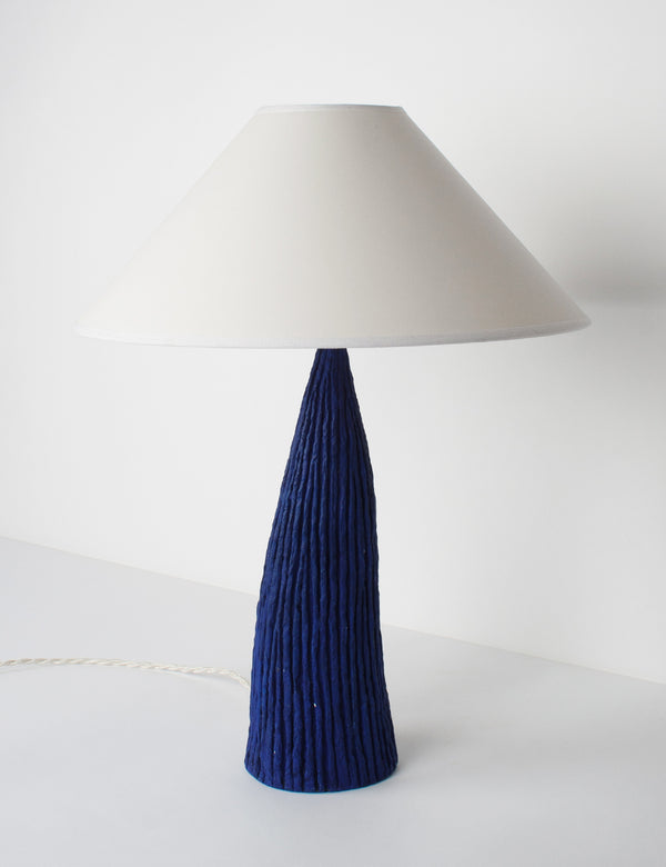 Large bedside lamp Klein blue