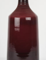 Large plum bottle lamp