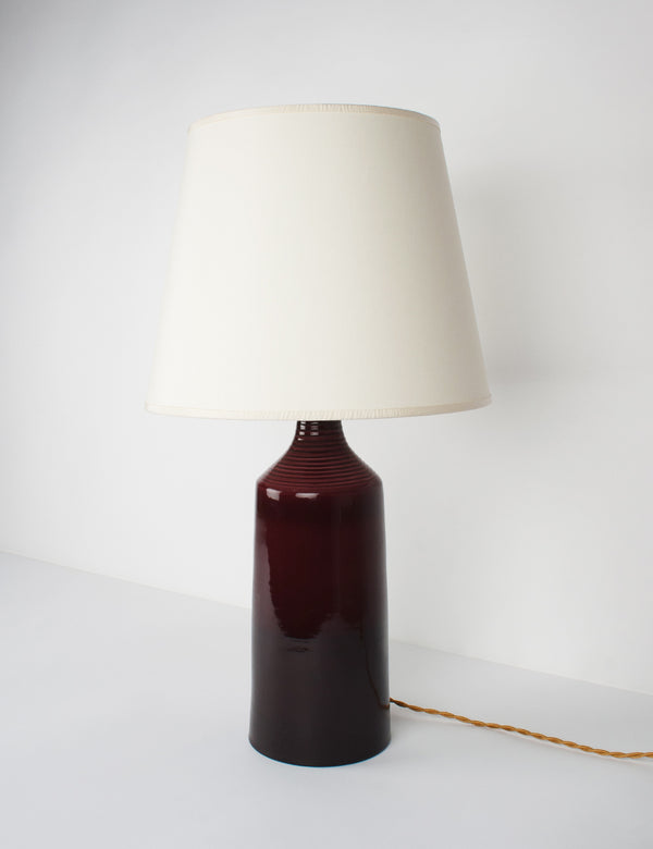 Large plum bottle lamp