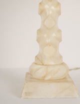 Alabaster lamp with spikes