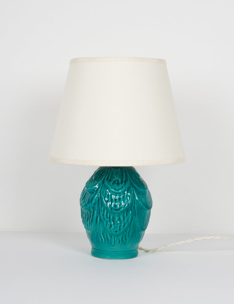 Vintage scaled bedside lamp