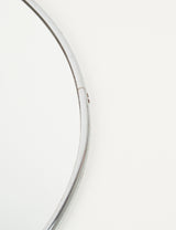 Circular mirror in chrome steel
