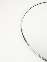 Circular mirror in chrome steel
