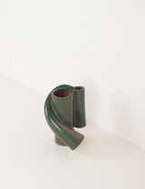 Petit Vase vintage en grès soliflore 