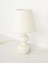Small vintage marble bedside lamp