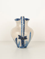Vintage blue foliage pitcher