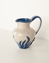 Vintage blue foliage pitcher