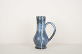 Vintage blue-grey handmade pitcher