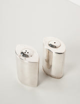Silver plated salt and pepper shakers