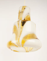 Jasper yellow & white vintage hanging lamp