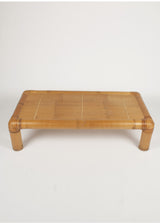 Table basse vintage bambou