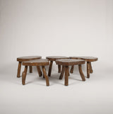 Brutalist tables and stools
