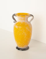 Vase amphore jaune murano