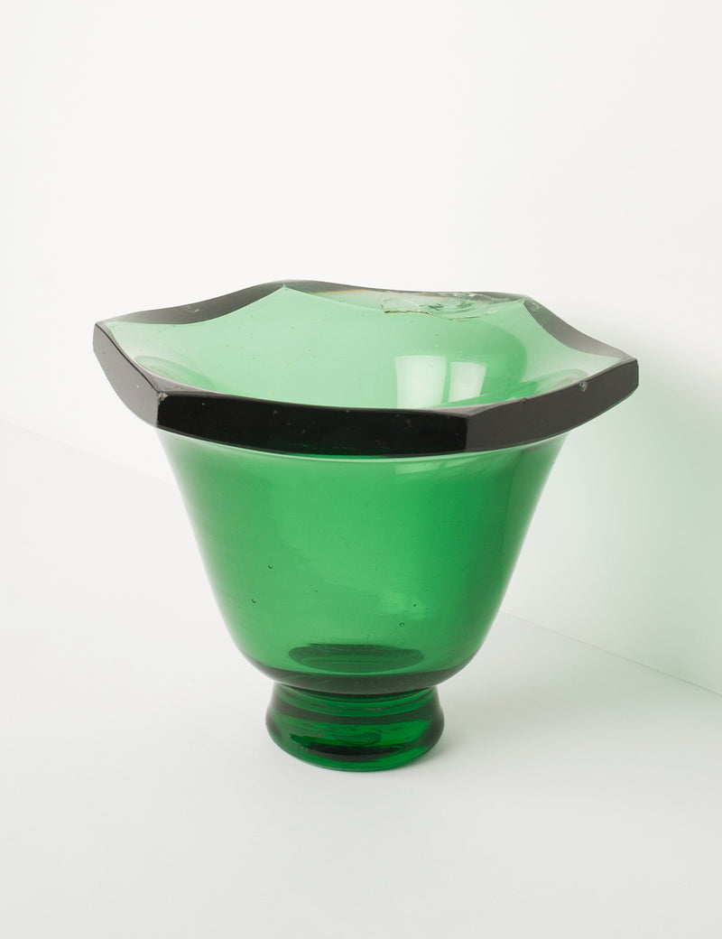 Vase Art déco - vintage vert de Daum Nancy Années 30