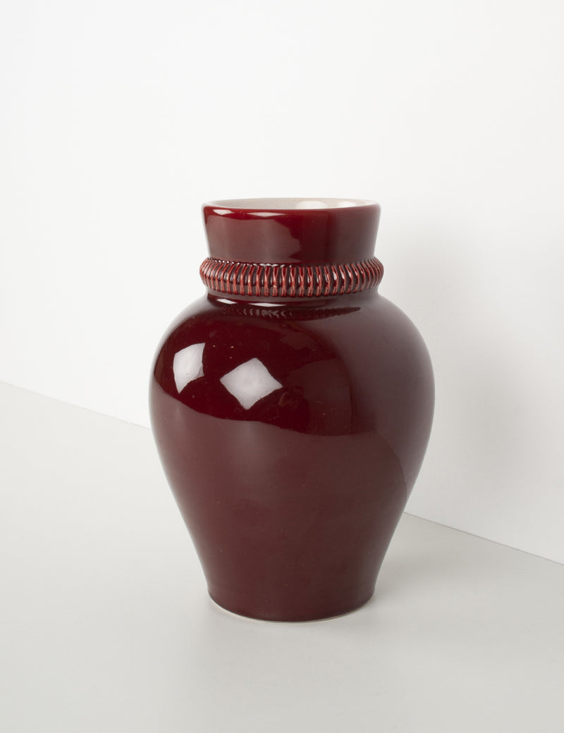 Vase lie de vin avec bague Pol CHAMBOST