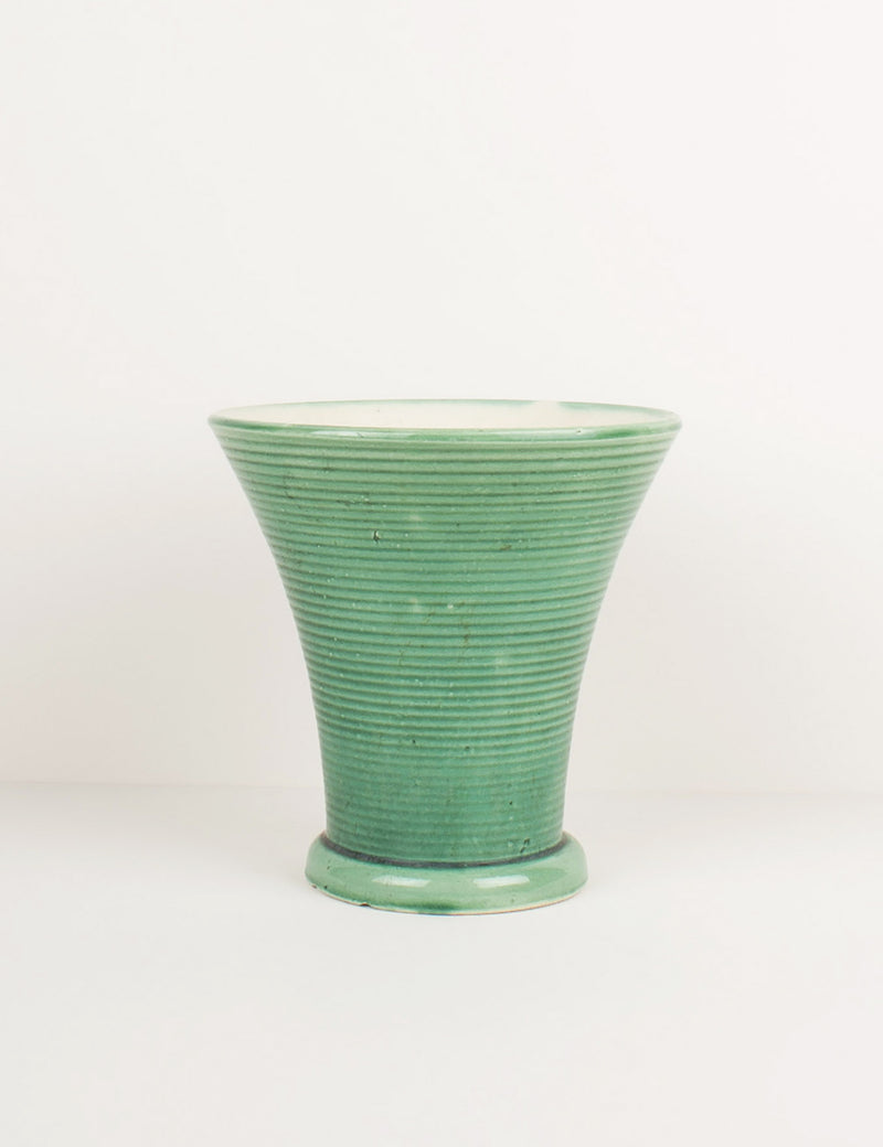 Vase vintage à cannelures