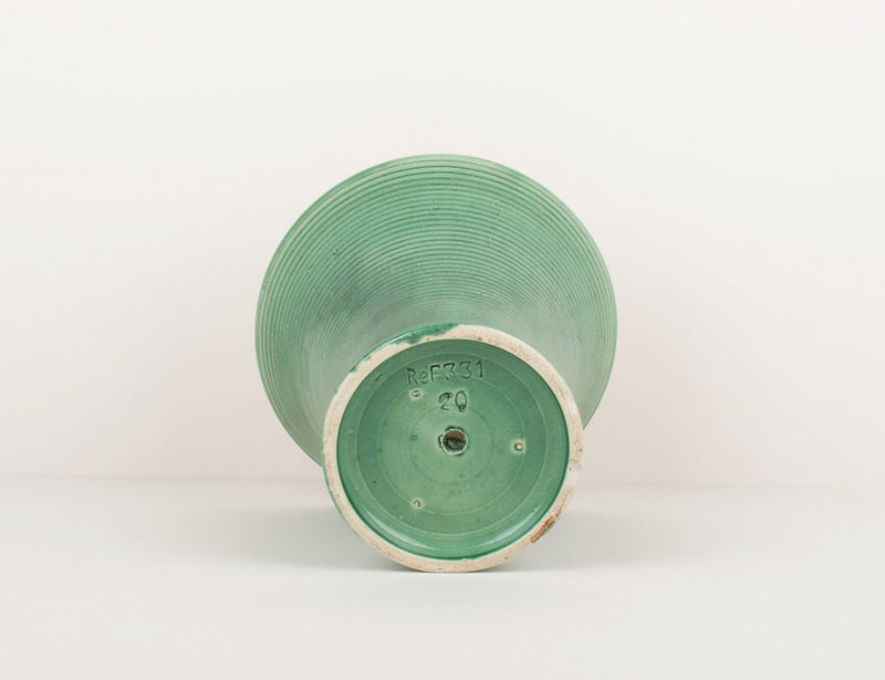 Vase vintage à cannelures
