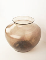 Vase vintage boule noir