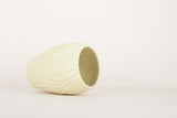 Pale yellow vintage vase