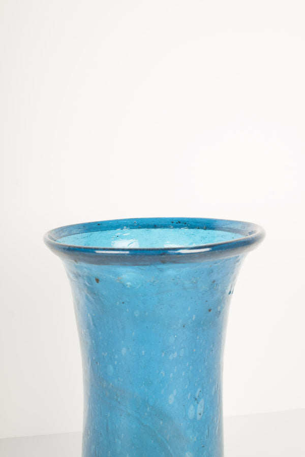 Vase vintage syrien bleu azur