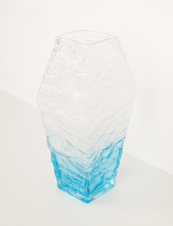 Vintage frosted vase Peill & Putzler 1970s