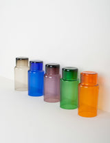 Vintage multicoloured water glasses from the 60s