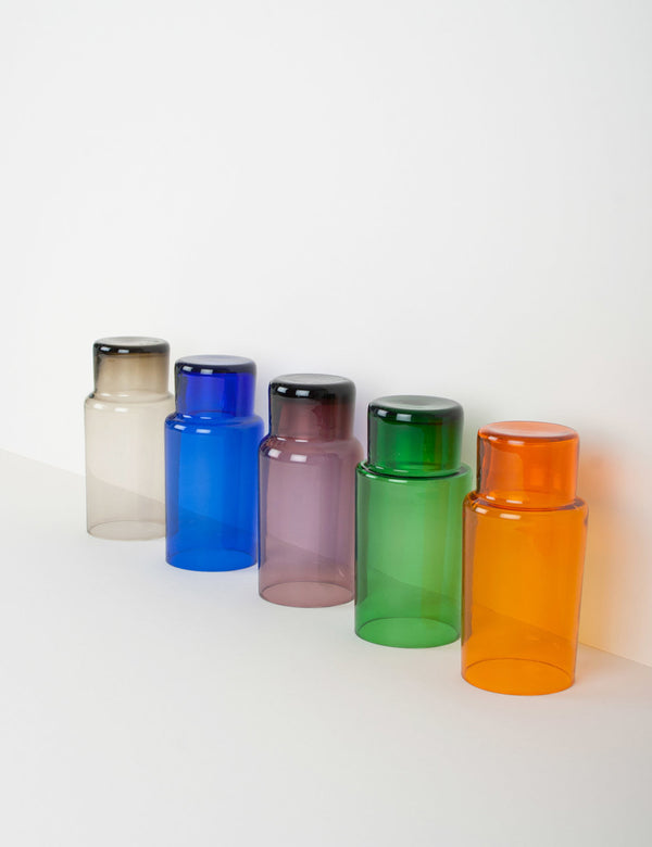 verres à eau vintage multicolores années 60
